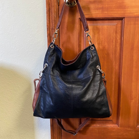 Borse in Pella Two Tone Leather Bag - Picture 1 of 6